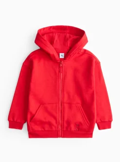Red Zip Through Hoodie 1-2 years