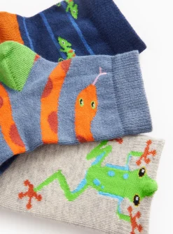 Reptile Theme Ankle Socks 5 Pack 12.5-3.5