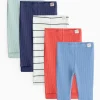 Ribbed Leggings 5 Pack 6-9 months