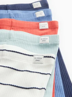 Ribbed Leggings 5 Pack 6-9 months