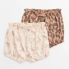 Safari & Leopard Print Shorts 2 Pack 12-18 months