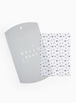 Silver Baby Gift Box & Tissue Wrapping Set One Size