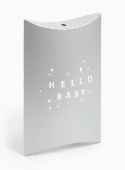 Silver Baby Gift Box & Tissue Wrapping Set One Size