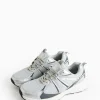 Silver Retro-Style Trainers 7