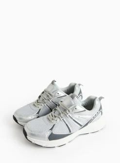 Silver Retro-Style Trainers 7