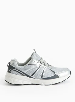 Silver Retro-Style Trainers 7