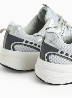 Silver Retro-Style Trainers 7