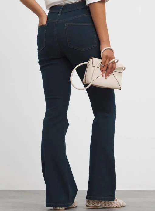 SIMPLY BE 24/7 Flared Jeans Indigo 18
