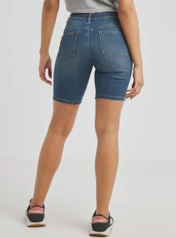 SIMPLY BE 24/7 Knee Shorts Blue 32