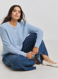 SIMPLY BE Boxy Contrast Cardigan 16-18
