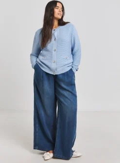 SIMPLY BE Boxy Contrast Cardigan 16-18