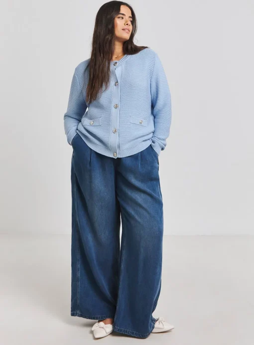SIMPLY BE Boxy Contrast Cardigan 16-18