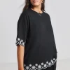 SIMPLY BE Cut Work Tee 32