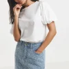 SIMPLY BE Distressed Denim Mini Skirt 30
