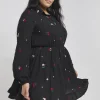 SIMPLY BE Embroidered Collar Shirt Dress 22