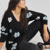 SIMPLY BE Floral Jacquard Boyfriend Cardigan 28-30