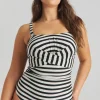 SIMPLY BE Magisculpt Bandeau Swimsuit 22