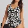 SIMPLY BE Magisculpt Illusion Swimsuit Longer Length Multi 10
