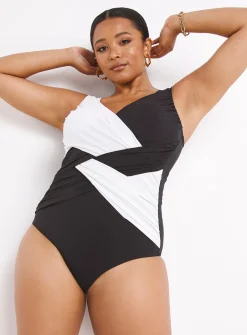 SIMPLY BE Magisculpt Illusion Tummy Control Swimsuit 32
