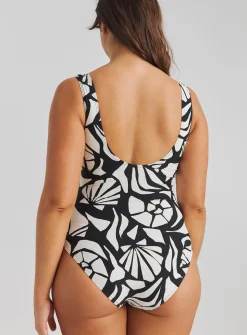 SIMPLY BE Magisculpt Illusion Swimsuit Longer Length Multi 10