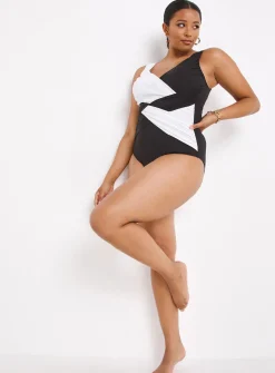 SIMPLY BE Magisculpt Illusion Tummy Control Swimsuit 32