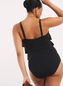 SIMPLY BE Magisculpt Tummy Control Ruffle Bandeau Swimsuit 32