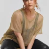 SIMPLY BE Metallic Relaxed Fit Tee 10