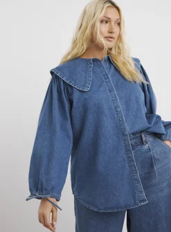 SIMPLY BE Oversized Collar Blouse 16