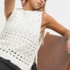 SIMPLY BE Pointelle Tie Side Vest 20-22