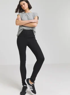 SIMPLY BE Skinny Pull On Jegging Black 30
