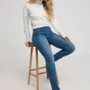 SIMPLY BE Slim Pull On Jegging Mid Wash 12