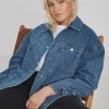 SIMPLY BE Washed Denim Workwear Jacket 14