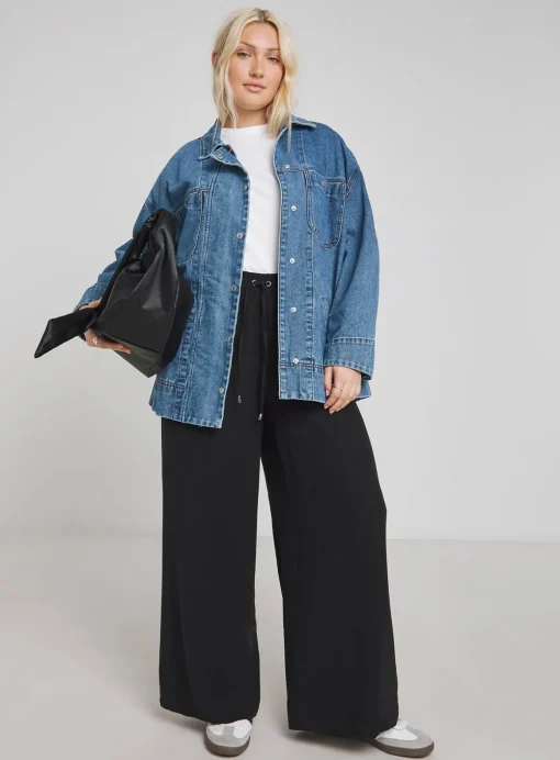 SIMPLY BE Washed Denim Workwear Jacket 14