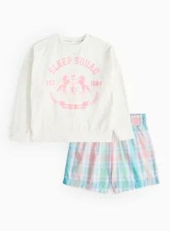 Sleep Squad Slogan Pyjama Set 8-9 years