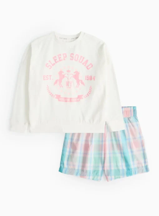 Sleep Squad Slogan Pyjama Set 8-9 years