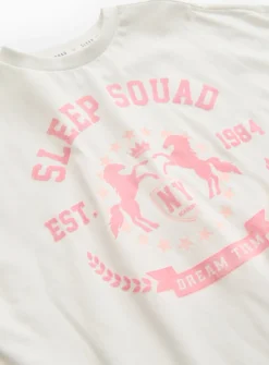 Sleep Squad Slogan Pyjama Set 8-9 years