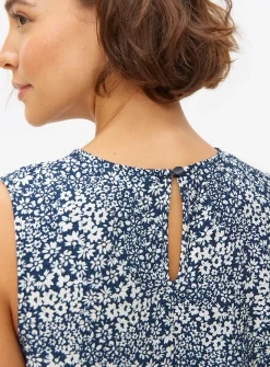 Sleeveless Floral Print Shell Top 10