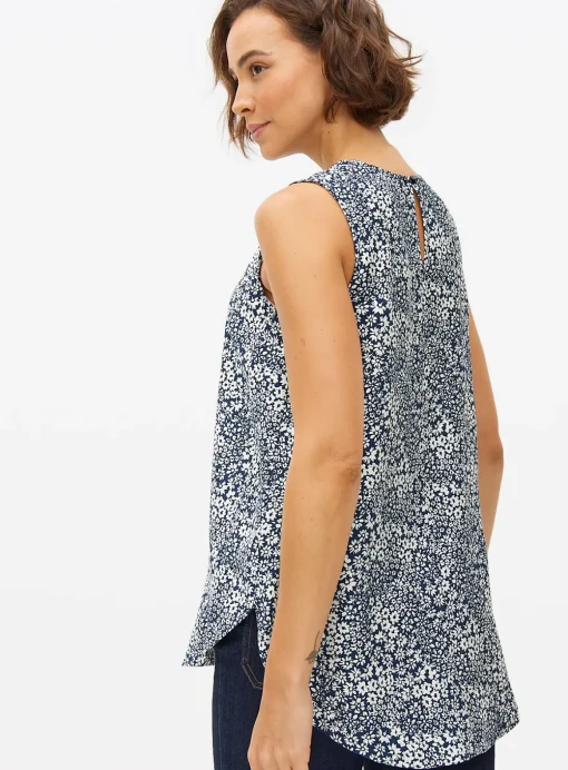 Sleeveless Floral Print Shell Top 10
