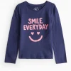 Smile Everyday Print Long Sleeve T-Shirt 1-2 years