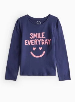 Smile Everyday Print Long Sleeve T-Shirt 1-2 years
