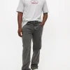 Smokey Grey Wash Straight Leg Denim Jeans 42R