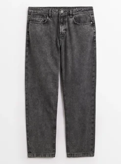 Smokey Grey Wash Straight Leg Denim Jeans 42R