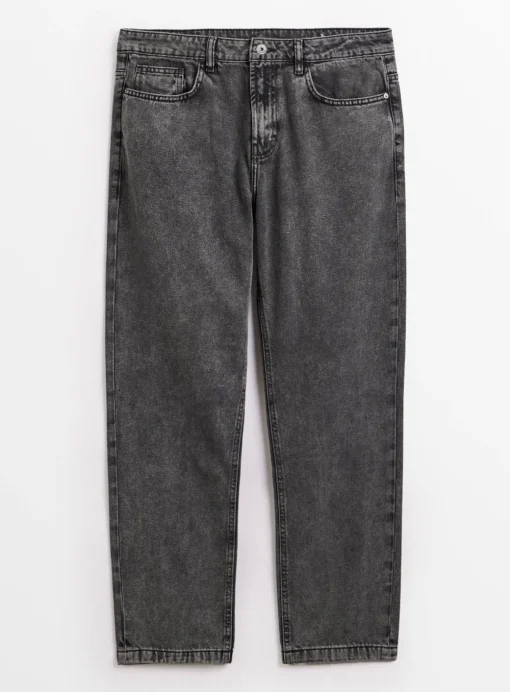Smokey Grey Wash Straight Leg Denim Jeans 42R