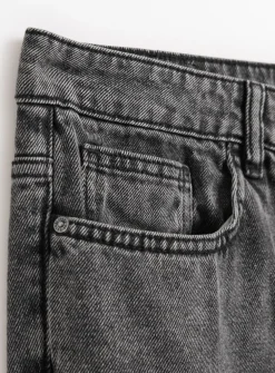 Smokey Grey Wash Straight Leg Denim Jeans 42R