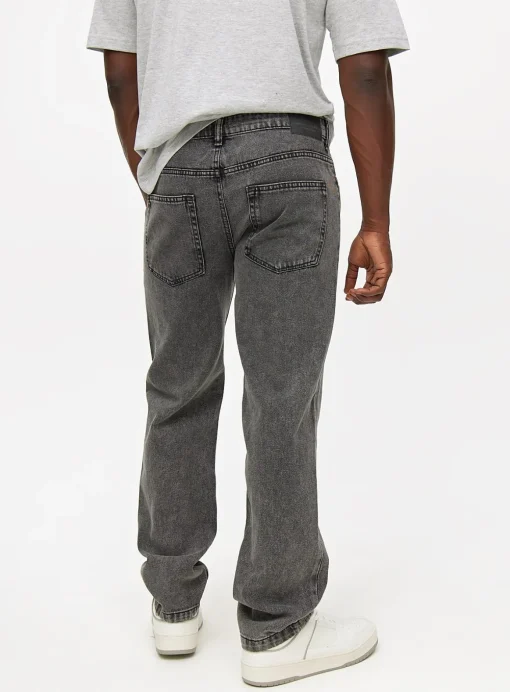 Smokey Grey Wash Straight Leg Denim Jeans 42R