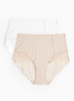Smoothform™ Leaf Lace Light Control Full Briefs 2 Pack 12