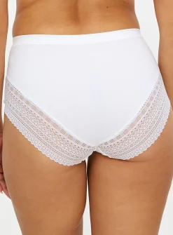 Smoothform™ White Smooth-Finish Lace Full Knickers 2 Pack XL
