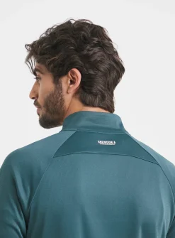 SNOWDONIA Light Weight 1/4 Zip Neck Base Layer - Blue M