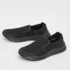 Sole Comfort Black Mesh Slip On Shoes 7