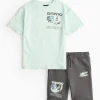 Sonic Speed Graphic T-Shirt & Shorts Set 5 years